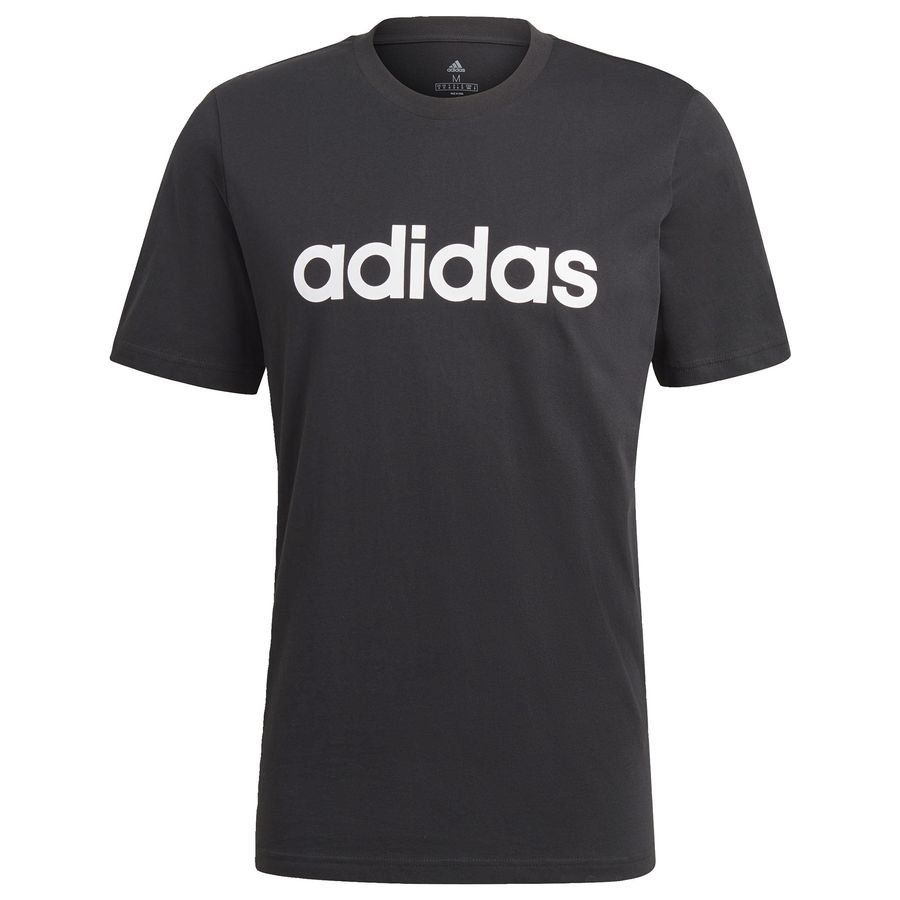 adidas T-Shirt Essential Linear Logo - Noir/Blanc