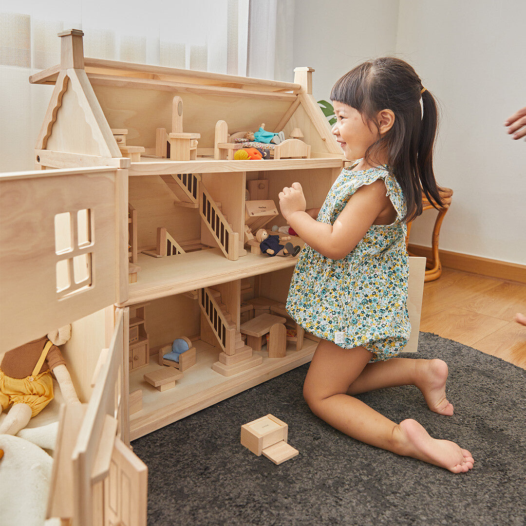 Plan toys victoriaans poppenhuis 7124 I ilovespeelgoed.nl