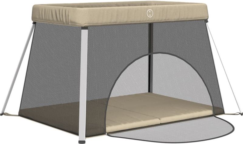 Babybox - Opvouwbaar - Aluminium - Linnen - Ademend