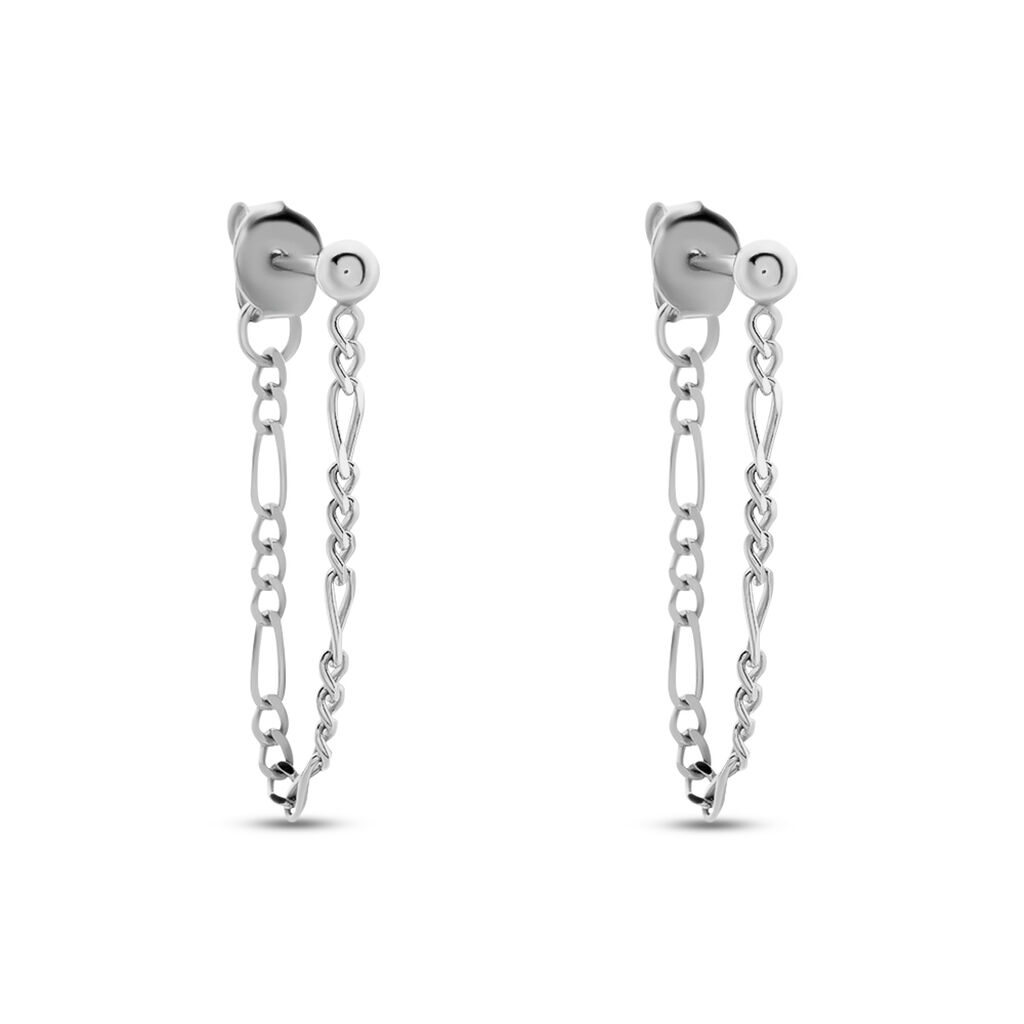 Boucles D'oreilles Pendantes Argent Leent