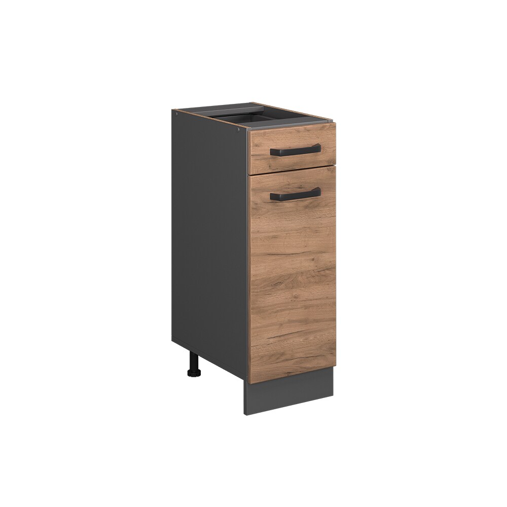 Vicco Schubunterschrank Küchenschrank Küchenzeile R-Line 30 cm Anthrazit Eiche Tür Schublade