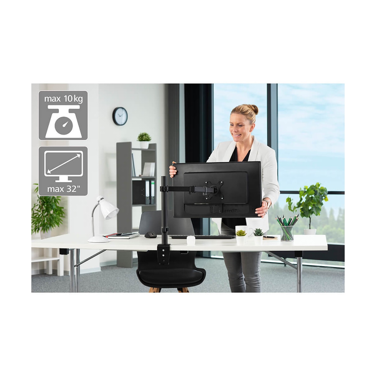 Monitorfeste For En Monitor XL Svart