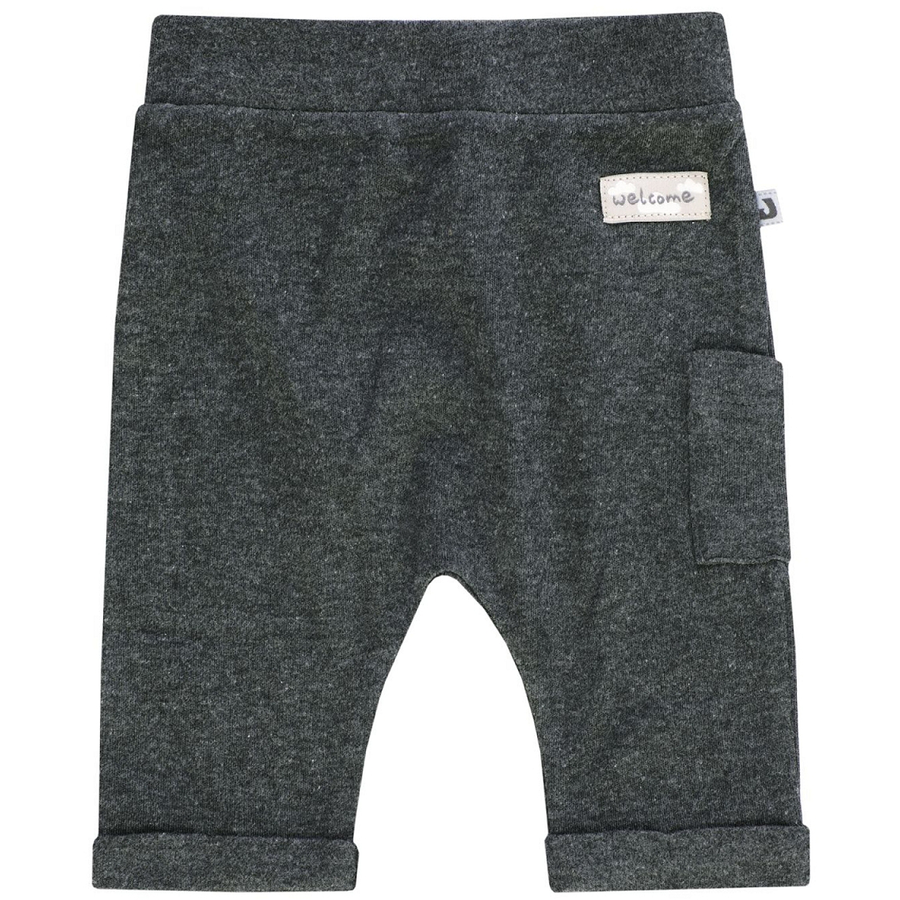 JACKY Lama Hose mit Tasche anthrazit hellgrau