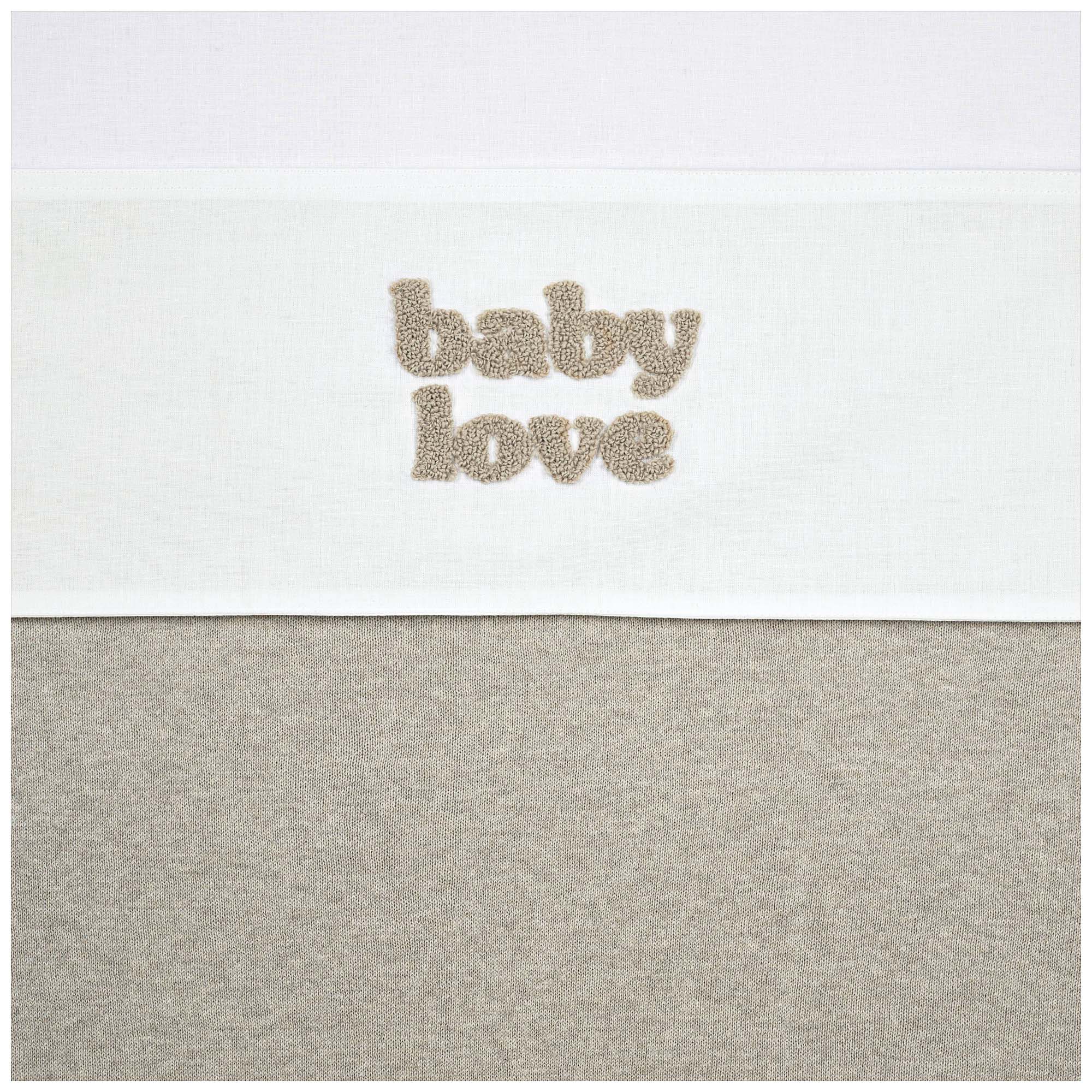 Meyco ledikant laken baby love wit