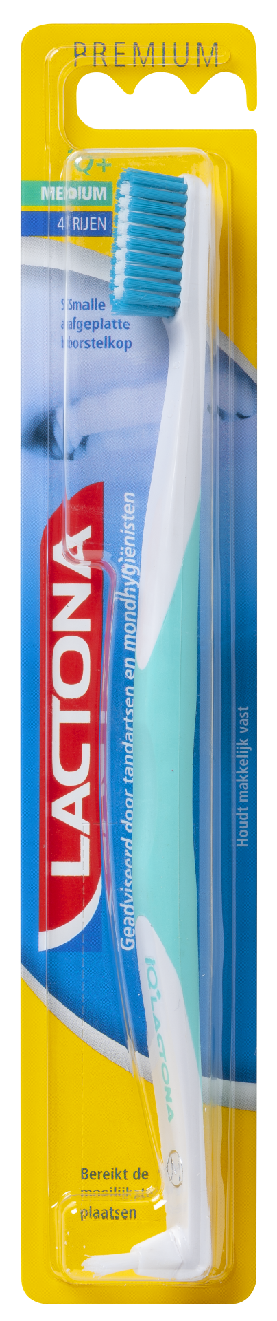 Lactona Tandenborstel IQ+ medium (1 stuk)