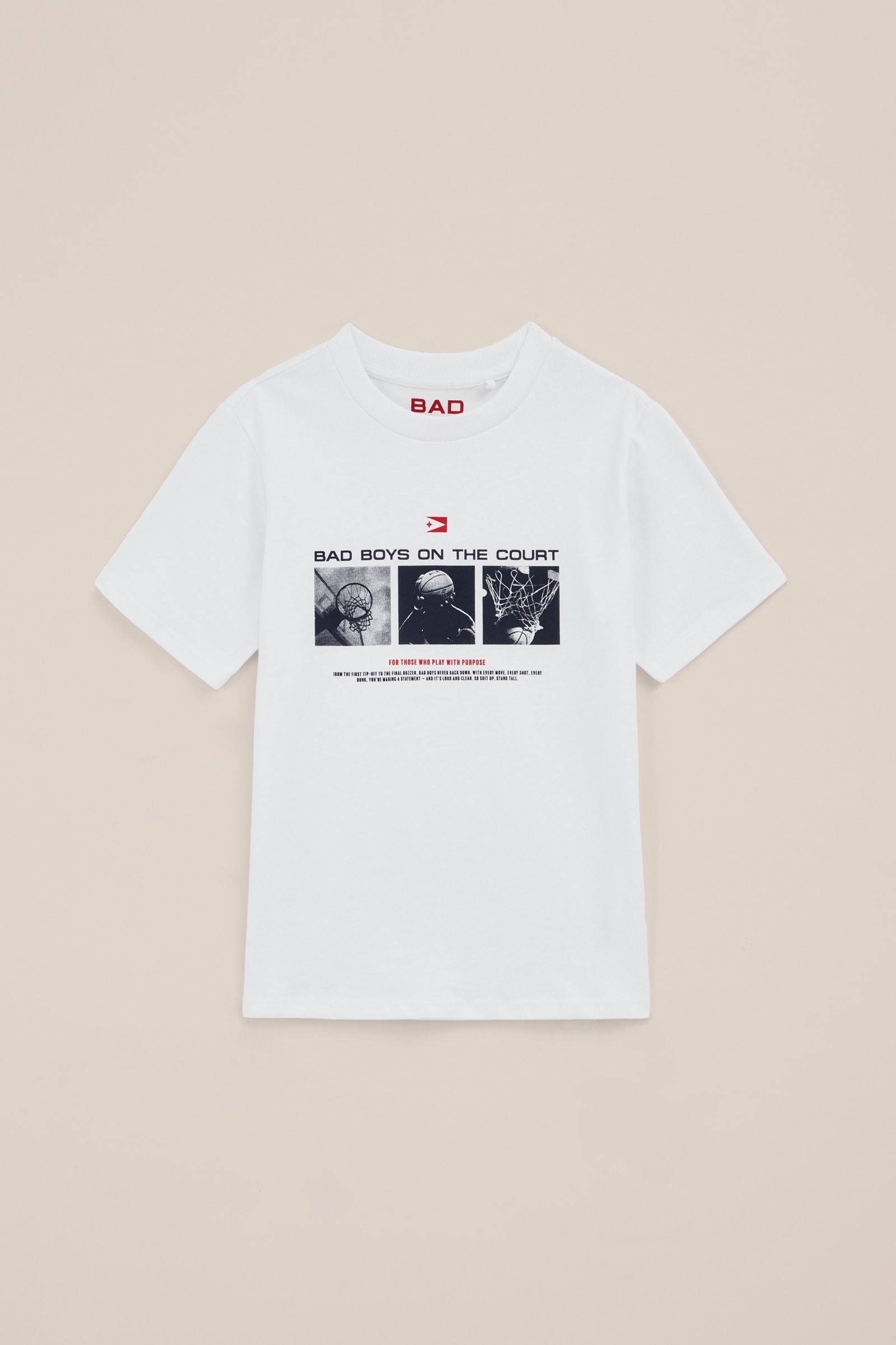 Jongens T-shirt met opdruk WE Fashion Wit