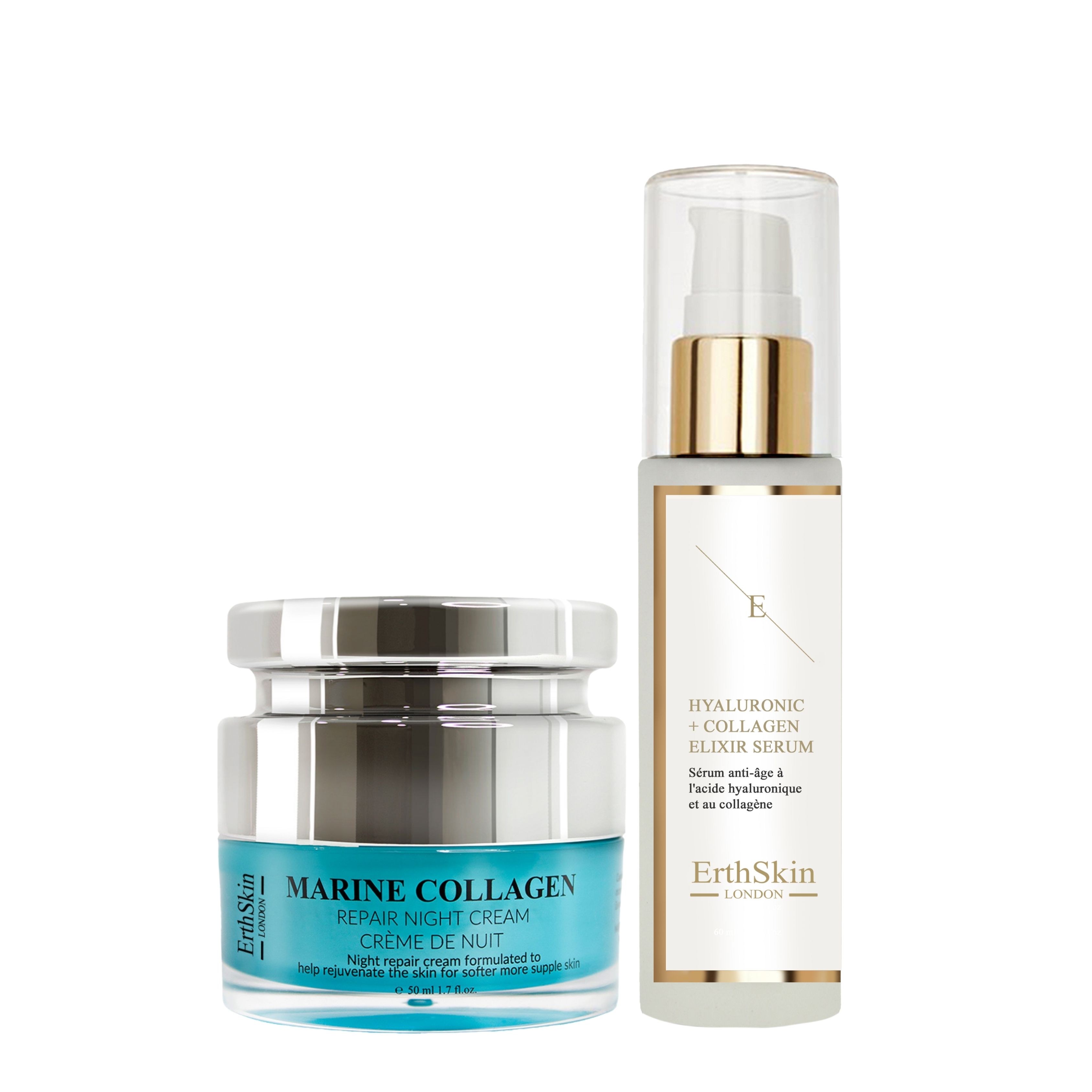 Erth skin london Kollagenserum+ Night Cream set