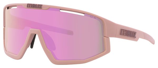 Lunettes Bliz Fusion Rose Mat - Ecran Miroir Rose