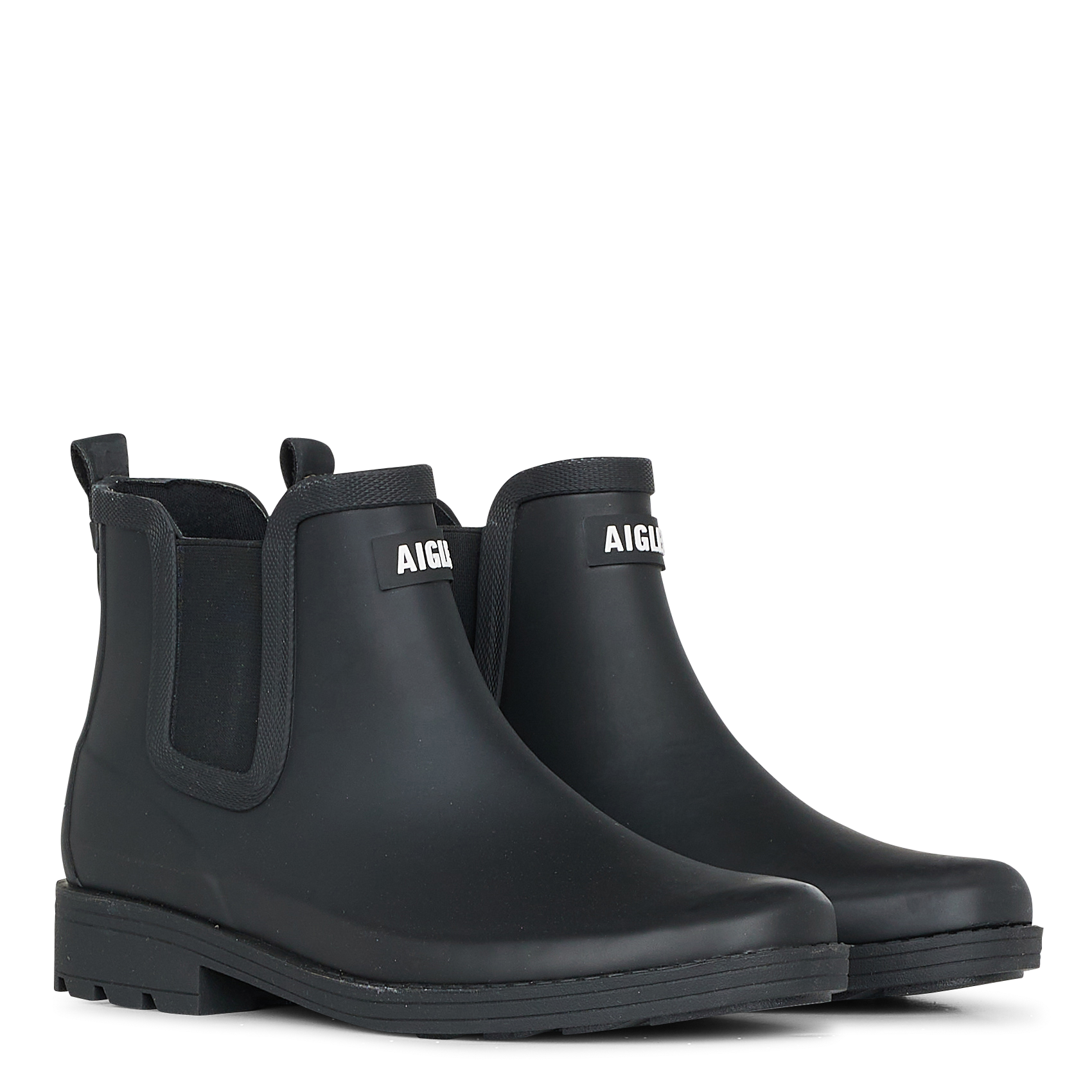 CARVILLE 2 - Bottines logo brodé en gomme | Noir
