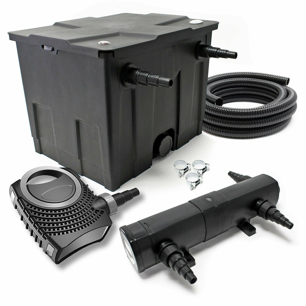 Kit set de filtration 36 watts pompe 6000 litres par heure tuyau 5 m