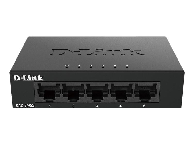 D-Link Switch DGS-105GL/E 5 Port 5-Port Gigabit Unmanaged Desktop Switch DGS-105GL