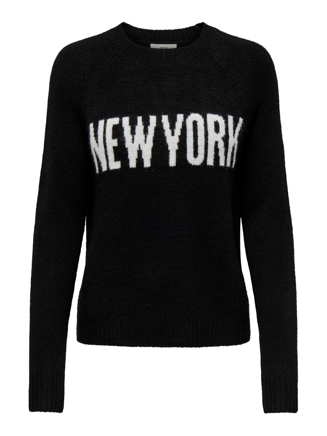 JDYCITY Strickpullover Black