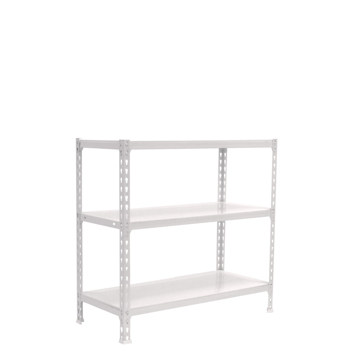 PROREGAL Heavy-Duty stellingkast Klein Metaal Shark HxBxD 100 x 90 x 50 cm Plankdraagvermogen 180 kg Wit