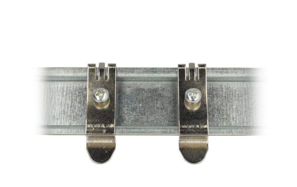 Hutschienenhalter Montageset für 8er & 12er PatchpaneleDesktop Patch Panel Halterung für Hutschienen