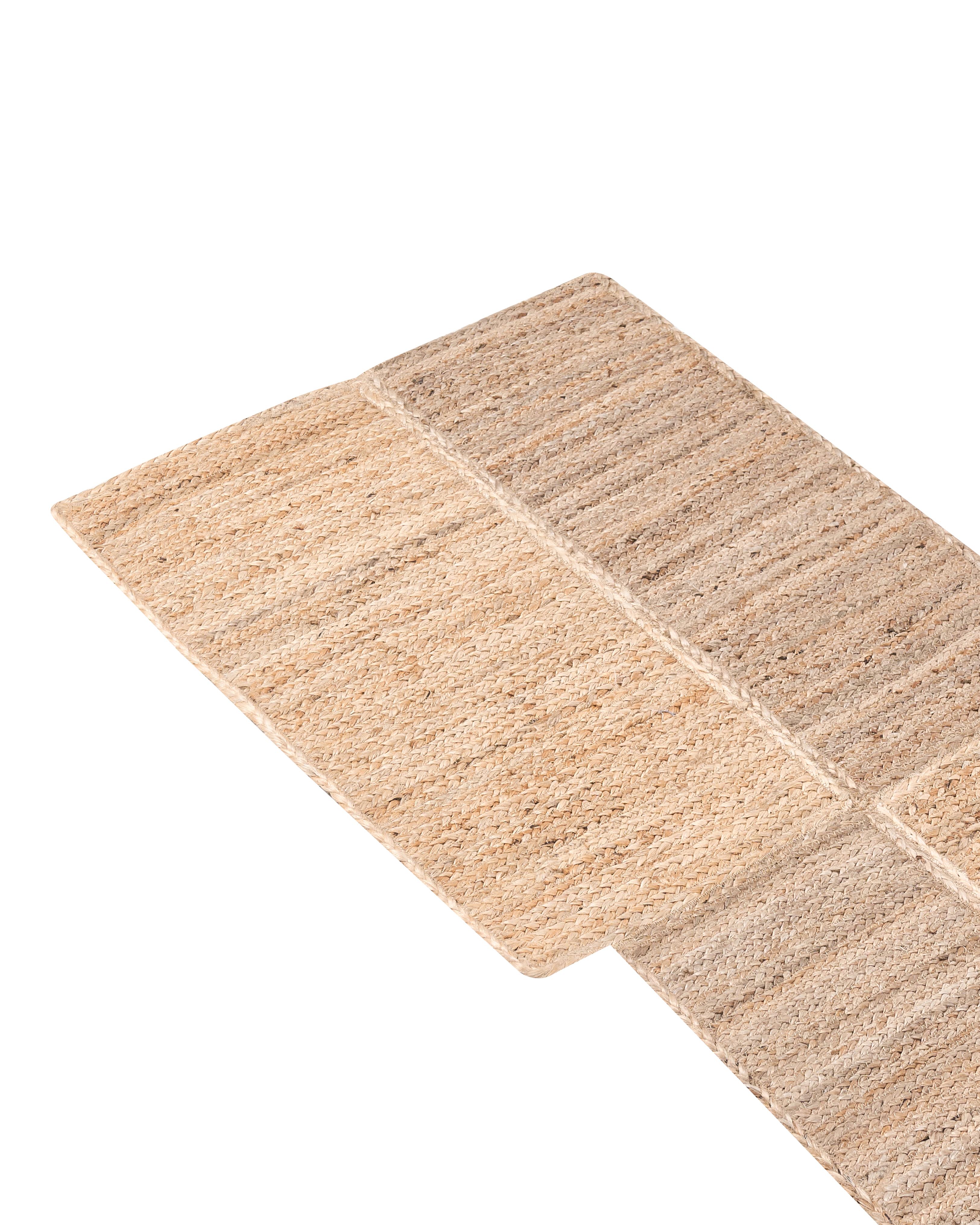 Vloerkleed SANGLI Beige 80 x 300 cm Jute