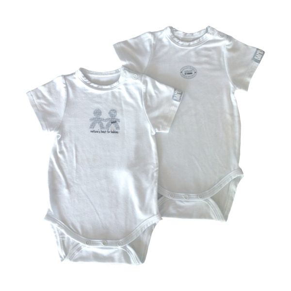 Bamboom Romper Wit 6 Mnd