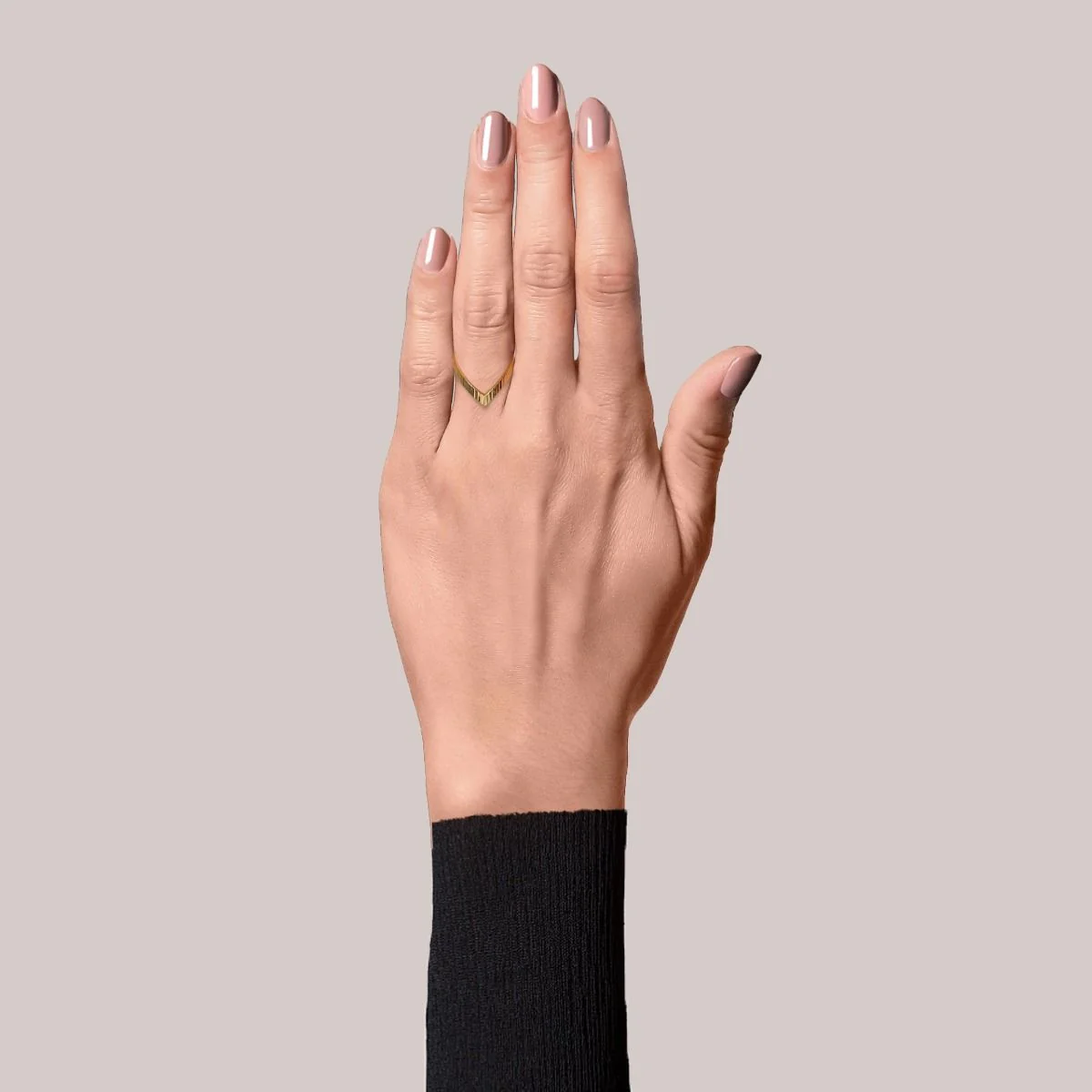 Jane Kønig  Reflection V ring - Forgyldt