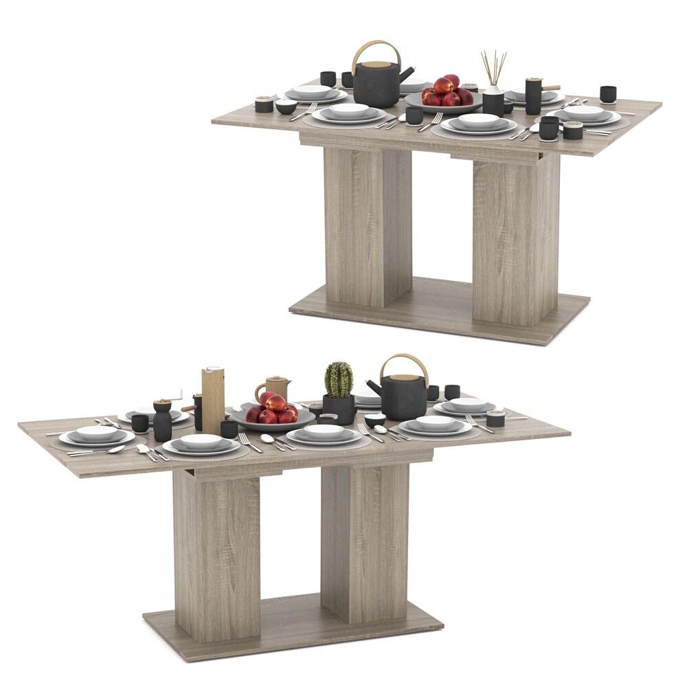 VICCO Esstisch DIX 140 - 180 cm Sonoma Eiche Esszimmertisch ausziehbar Küche