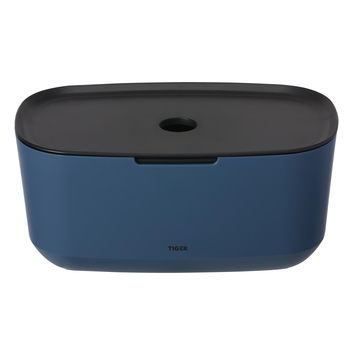 Tiger Opbergbox TESS met deksel blauw/zwart