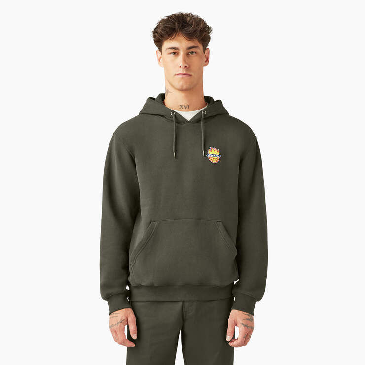Dickies DKS X Spitfire Hoodie Olive Green