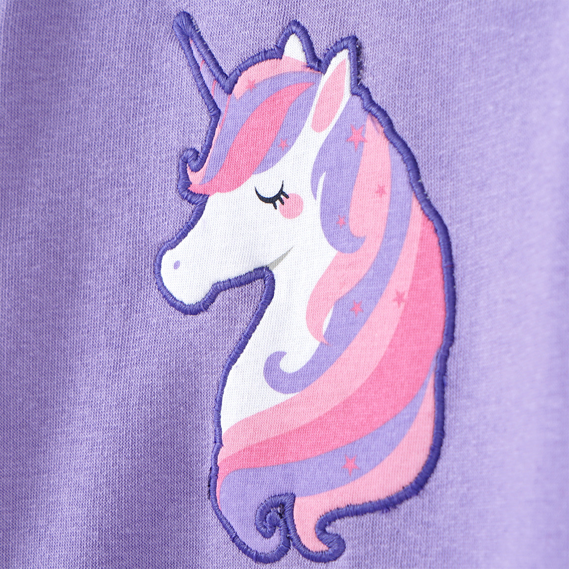 Topomini Baby Sweatshirt mit Einhorn-Applikation helllila