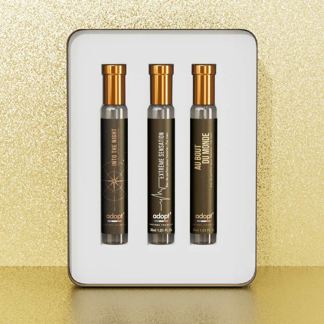 L'aventurier - Coffret 3 eaux de parfum Au bout du monde 30ml + Into the night 30ml + Extrême sensation 30ml