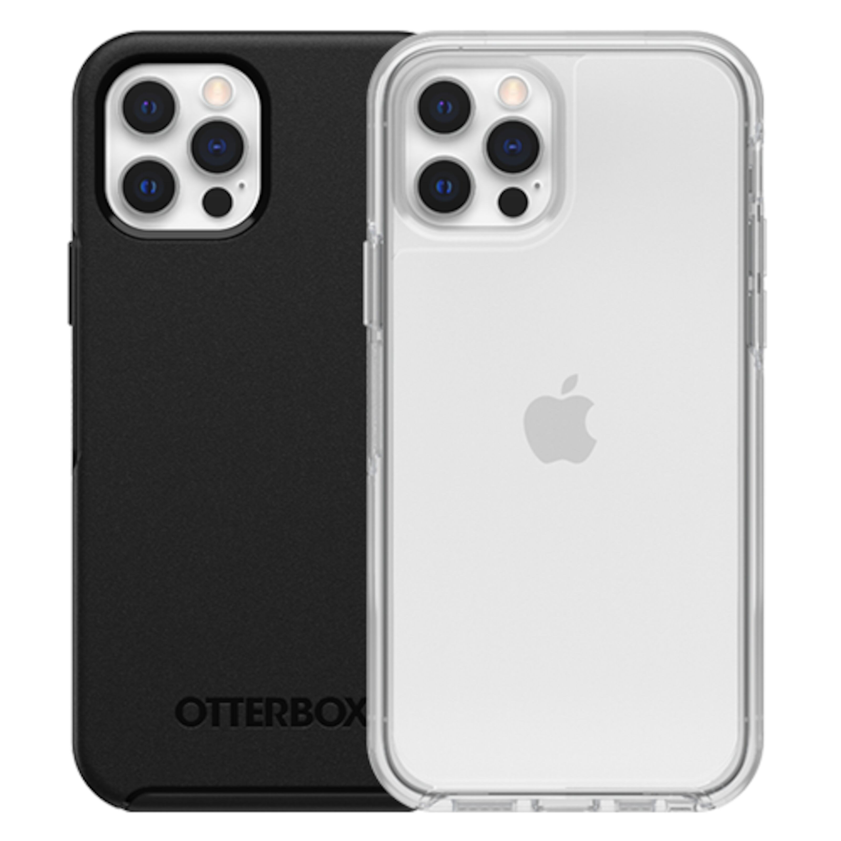 Otterbox Symmetry Robust deksel for iPhone 12 og 12 Pro Gjenomsiktlig