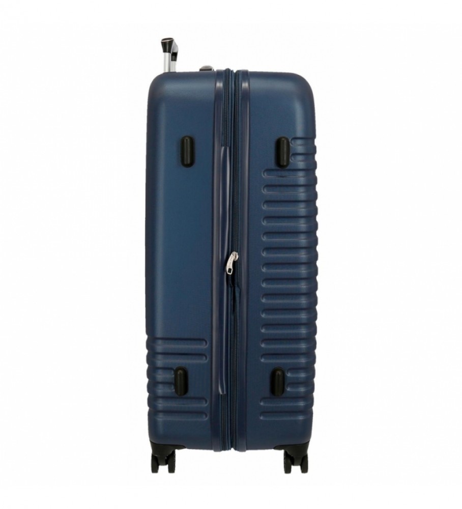 Roll Road Maleta Grande Roll Road India rgida azul marino -55x80x29cm-