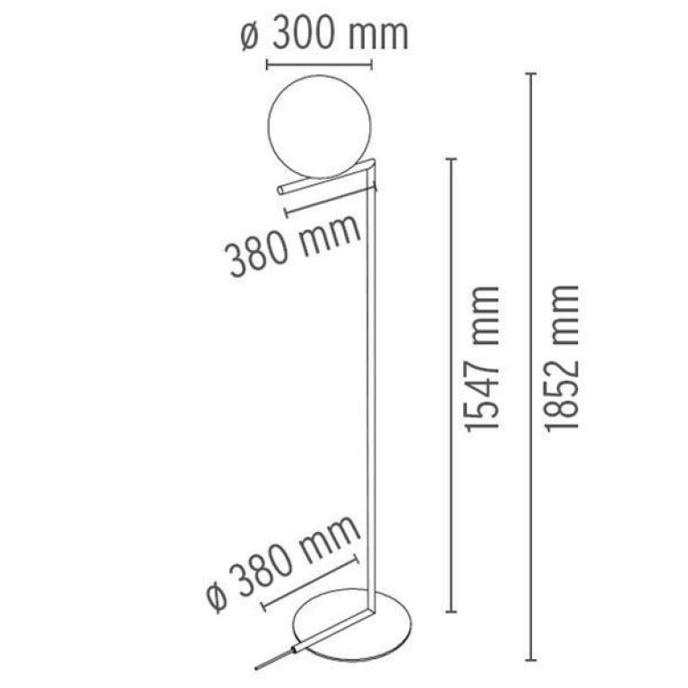 Flos IC Lights F2 vloerlamp chroom