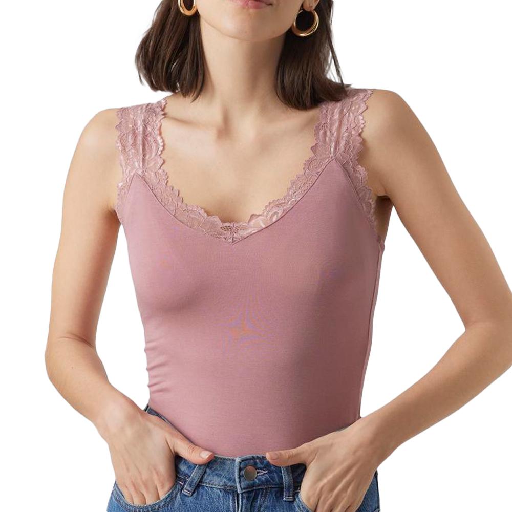 Vero Moda Débardeur Vieux Rose Femme Vero Moda Rosa