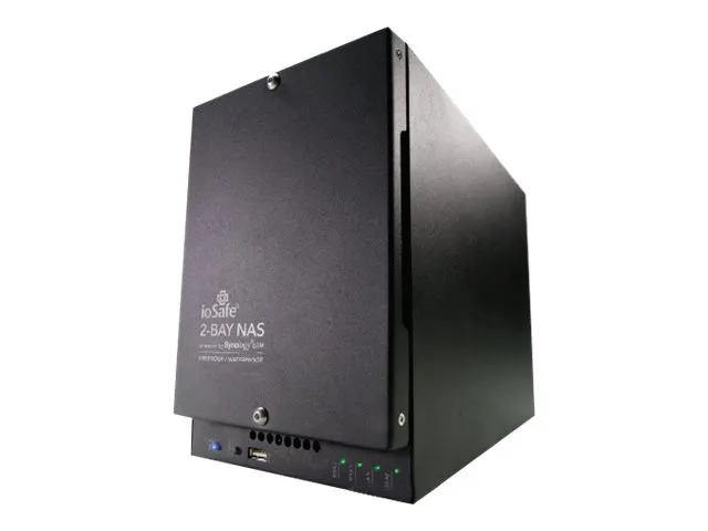 ioSafe 218 - NAS-server - 2 bays - RAID 1 - RAM 2 GB - Gigabit Ethernet - iSCSI support