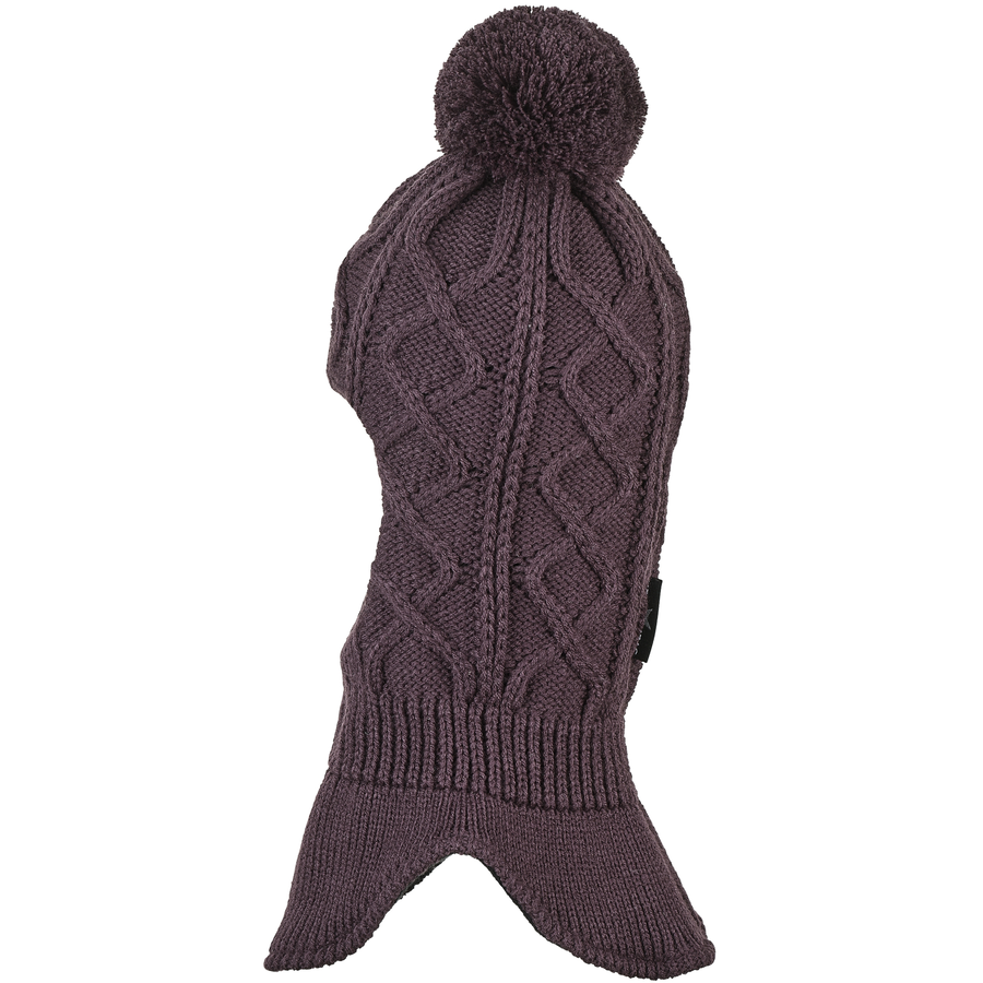 Sterntaler Schal-Bommelstrickmütze pink