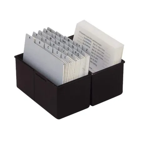 HAN Karteibox für 450 Karten DIN A5, schwarz