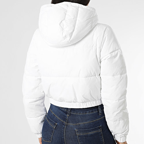 Doudoune Capuche Crop Femme 5964 Blanc