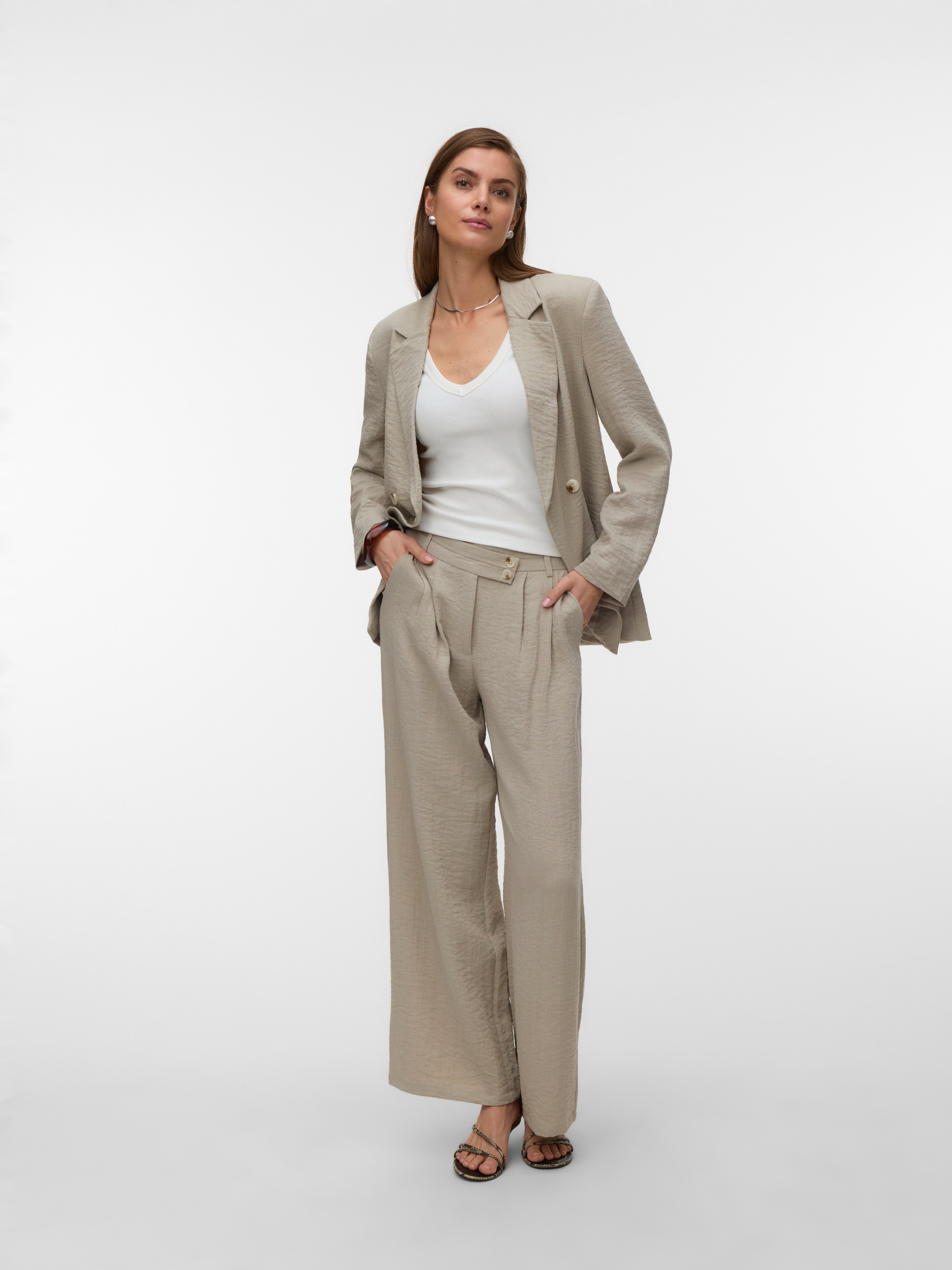 AWBRAELYN Mid waist Broek