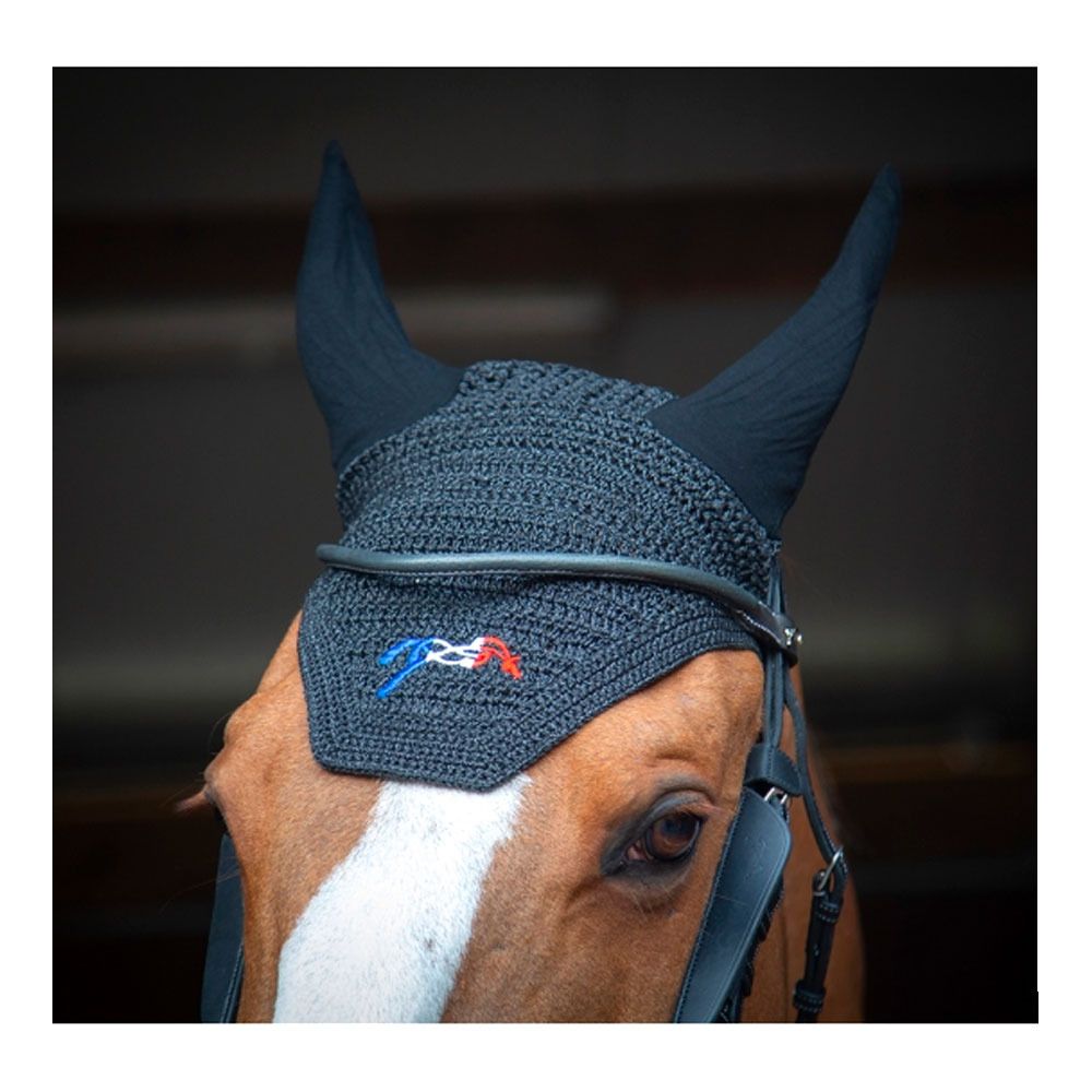 Pénélope GLITTER - Bonnet anti-mouches noir