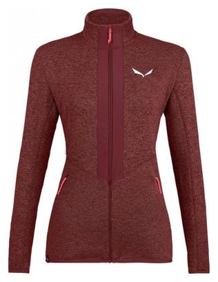 Polaire Femme Salewa Rocca 2 Polarlite Rouge