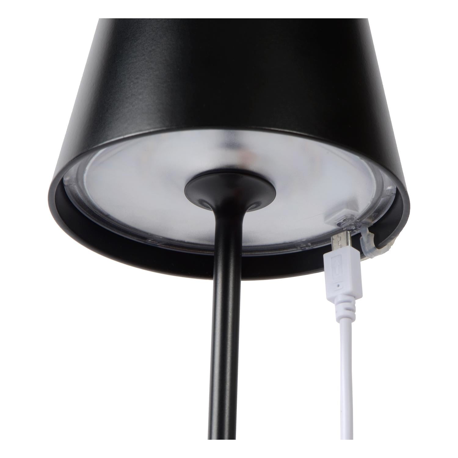 Lucide JUSTIN Tafellamp - Zwart