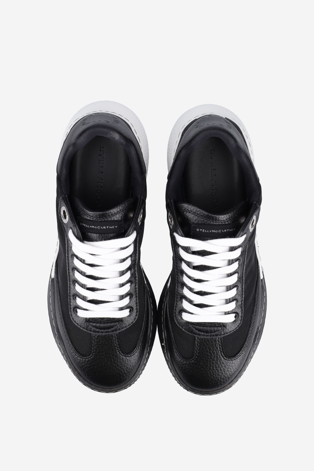 Loop lace-up vegan leather sneakers