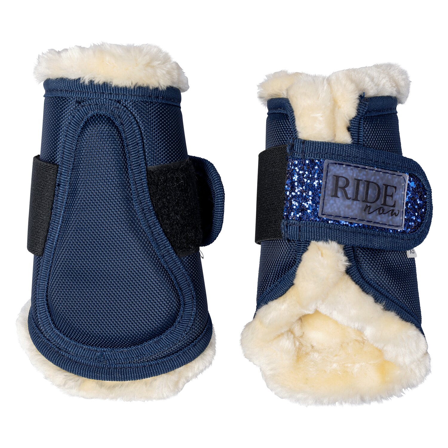 RIDE now Gamaschen FauxFur Glitzer - navy