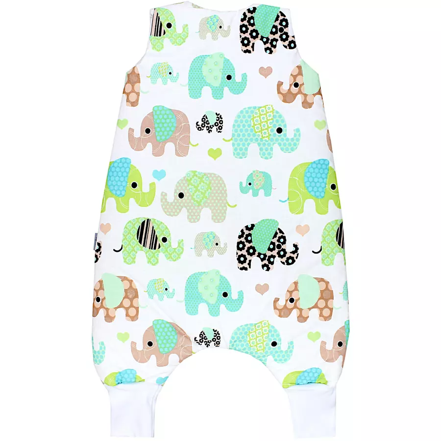 TupTam Baby Winter Schlafsack mit Beinen grün Modell 1