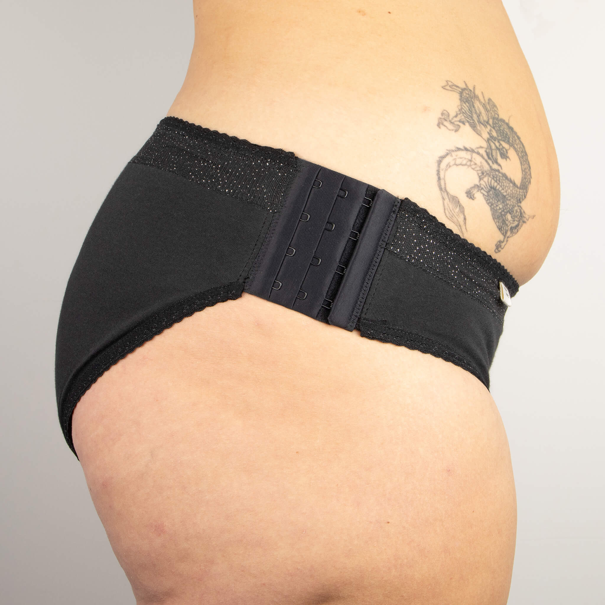 Culotte menstruelle détachable en coton bio - Version 1 - 1 culotte menstruelle / Basique / Taille 1 - Flux léger