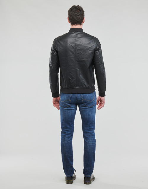 Jack & Jones - JJROCKY PU BOMBER - Noir