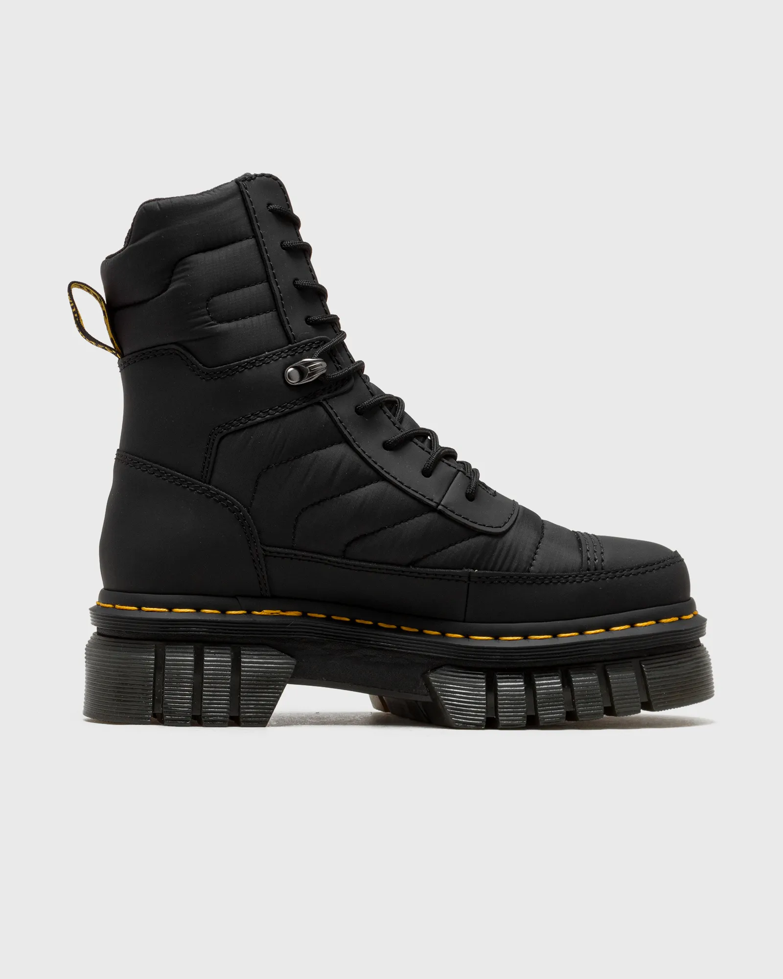 Dr.Martens Audrick 8i Boot Black Rubberised Leather+Warm Quilted