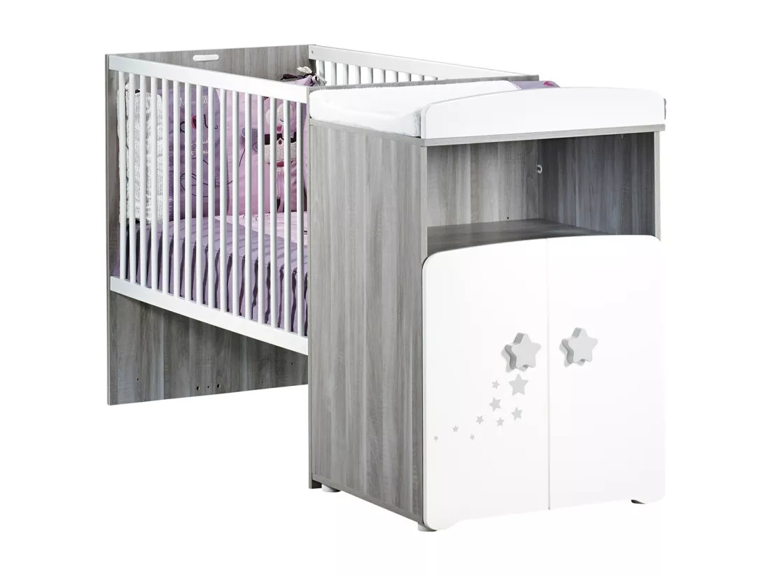 BABY PRICE Lit Combine Evolutif Bebe New Nao - 120x60 cm