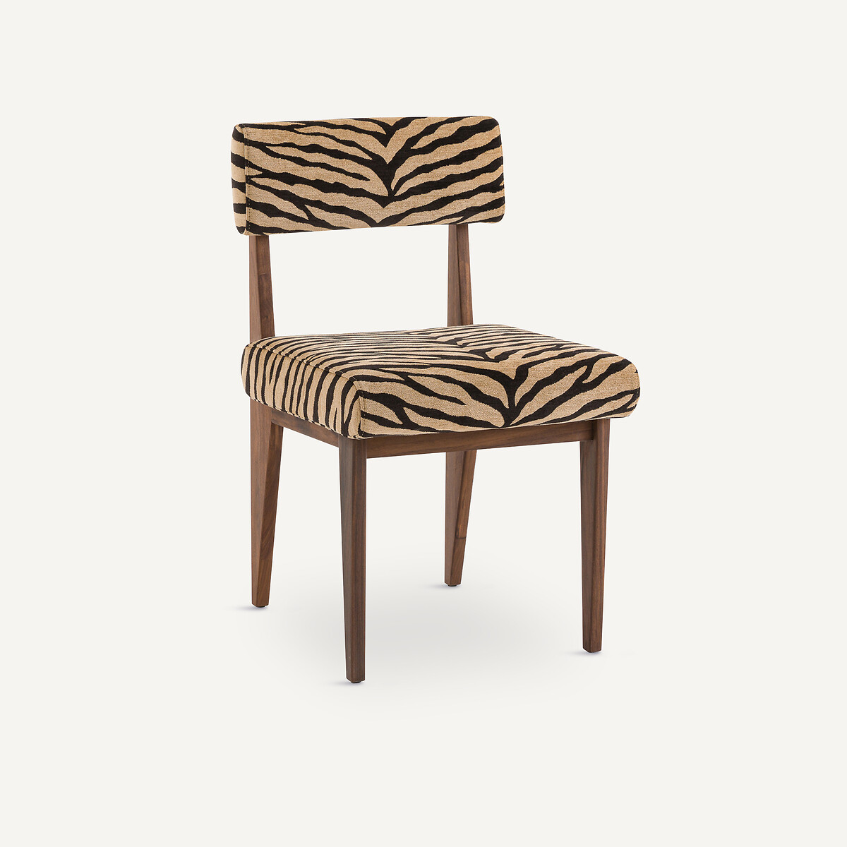 AM.PM<br>Cadeira em nogueira, tecido jacquard, Izag