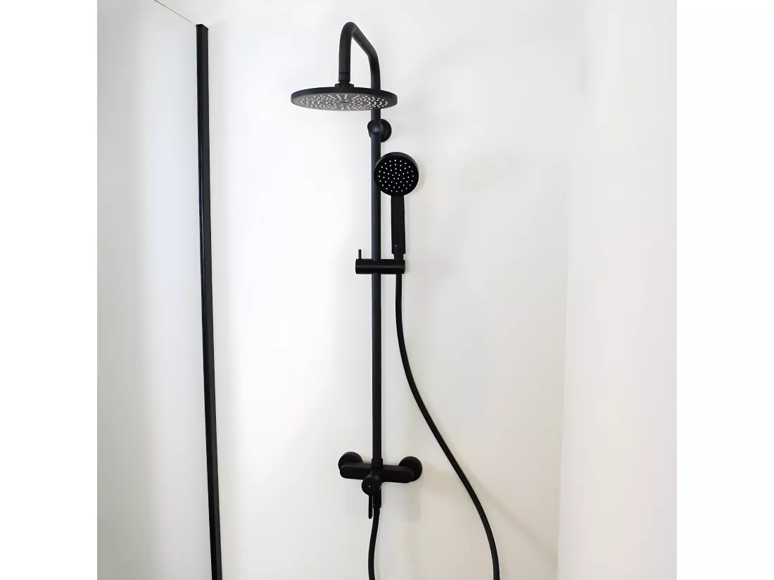 Delice colonne de douche mécanique noire - Essebagno