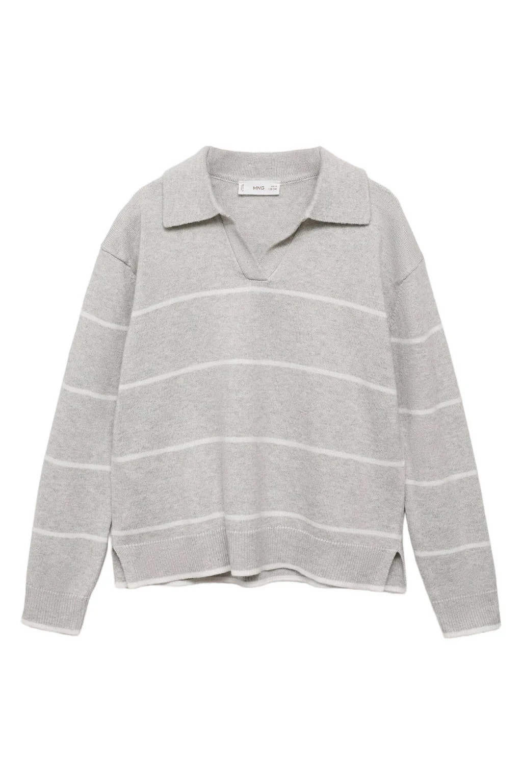 Mango Kids gebreide trui lichtgrijs