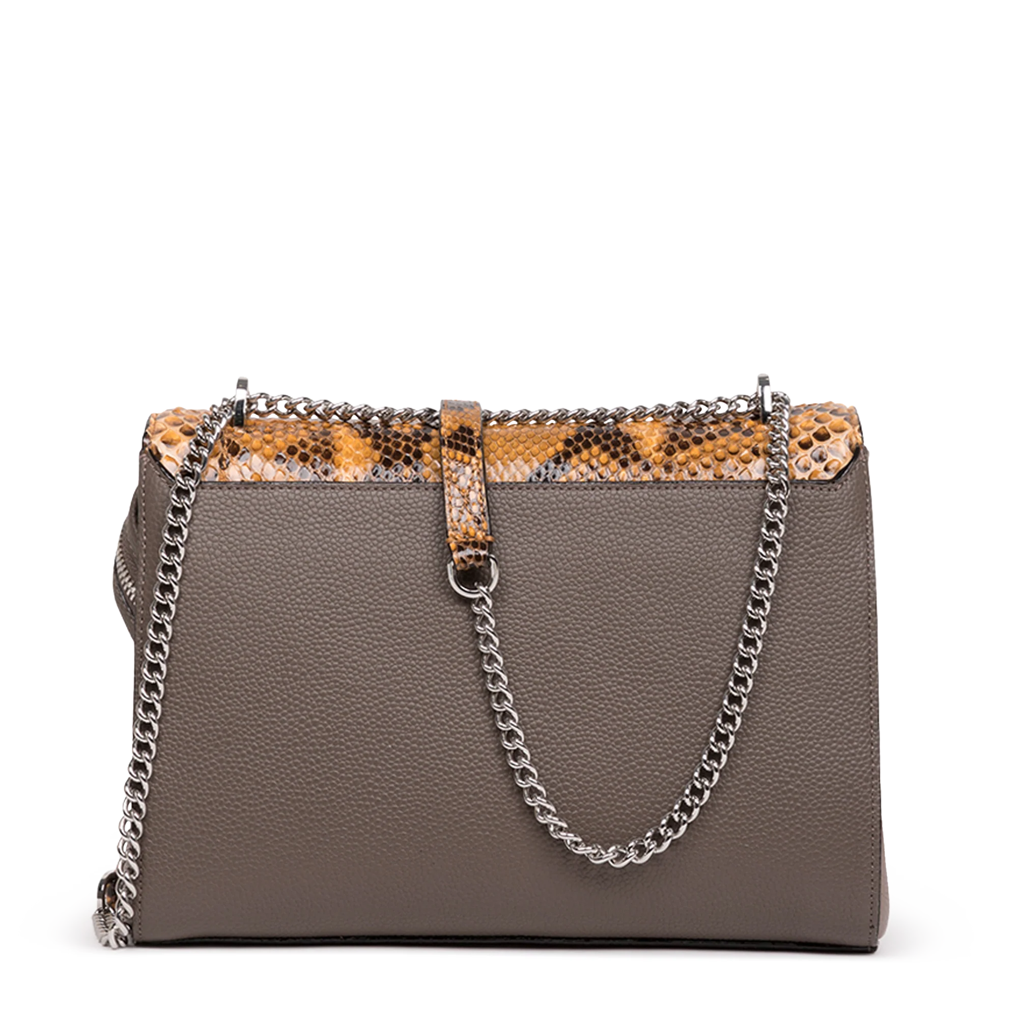 Sac rabat avec poignée Ninon de Lancel-Miel/Fumée/Lin