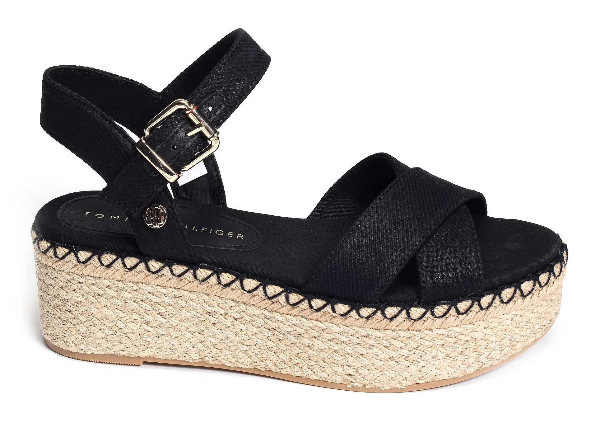Shiny touches platform wedge 6245 noir